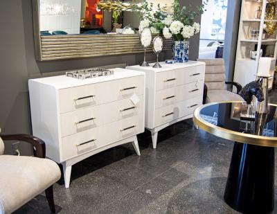 Pair of Modern Nightstand Chests of Drawers