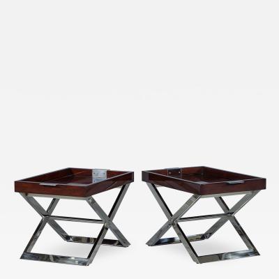 Pair of Modern Tray Tables by Ralph Lauren