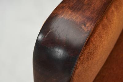 Pair of Modern Upholstered Armchairs Scandinavia First half of the 20th Century