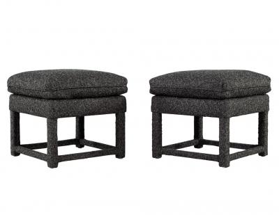 Pair of Modern Upholstered Stools