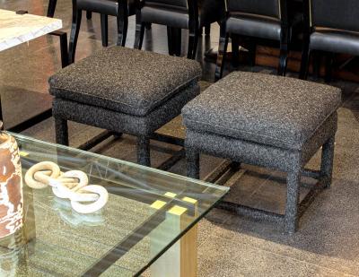 Pair of Modern Upholstered Stools