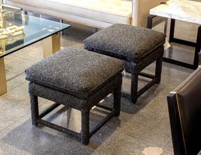 Pair of Modern Upholstered Stools