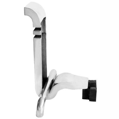 Pair of Modernist Andirons by Wah Chang