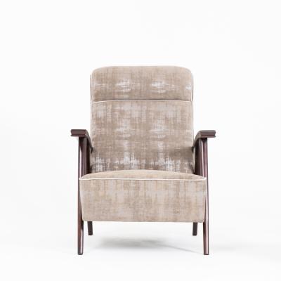 Pair of Modernist Armchairs Attributed to Jacques Adne