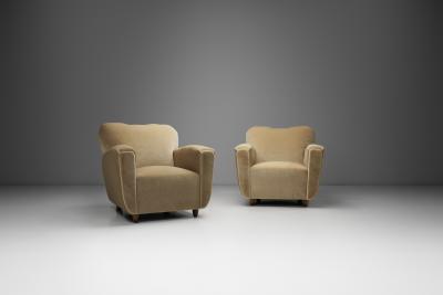 Pair of Modernist Armchairs Italy ca 1950s