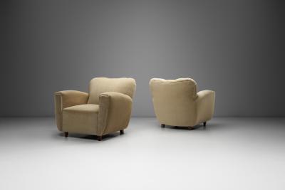 Pair of Modernist Armchairs Italy ca 1950s