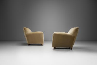 Pair of Modernist Armchairs Italy ca 1950s