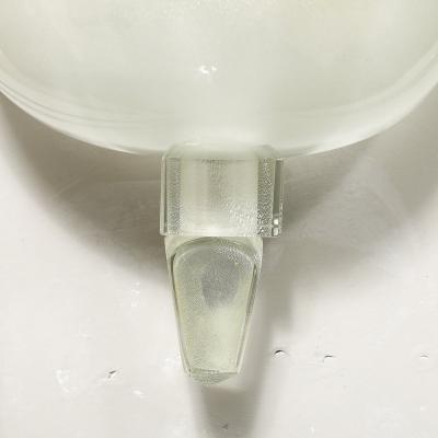 Pair of Modernist Murano Pearlescent Glass w 24K White Gold Obelisk Sconces