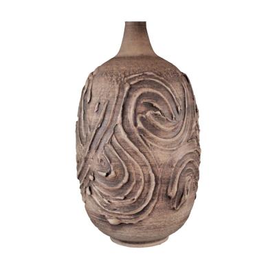 Pair of Modernist earthenware lamps