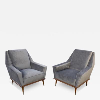 Pair of Modernist lounge chairs