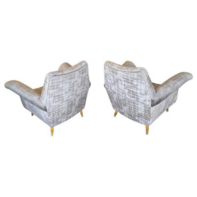 Pair of Modernist lounge chairs