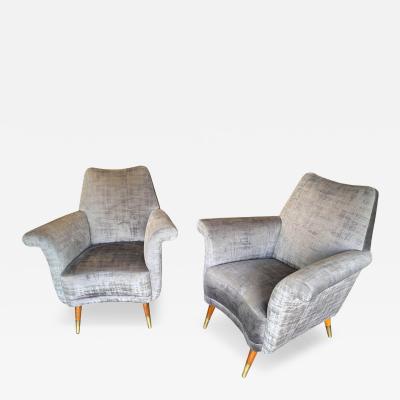 Pair of Modernist lounge chairs