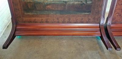 Pair of Monumental Framed Italian 18th Century Painted Tapestries