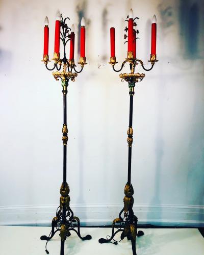 Pair of Monumental Torches