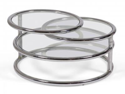 Pair of Morex Italian Mid Century Space Age Convertible Articulating Chrome