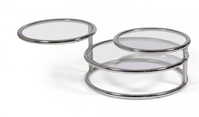 Pair of Morex Italian Mid Century Space Age Convertible Articulating Chrome
