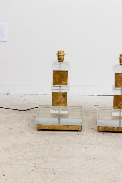 Pair of Murano Glass Lamps