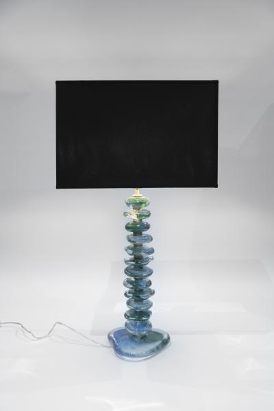 Pair of Murano Glass Lamps by Juanluca Fontana