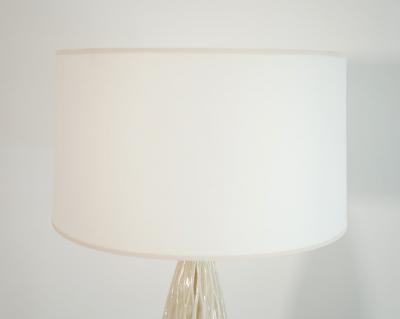 Pair of Murano Glass Table Lamps on Walnut Bases Italy 1960s