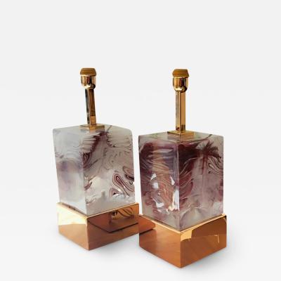 Pair of Murano Glass table lamps