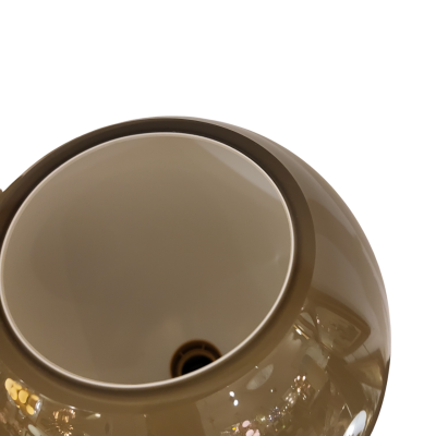 Pair of Murano Grey Hourglass Lamps