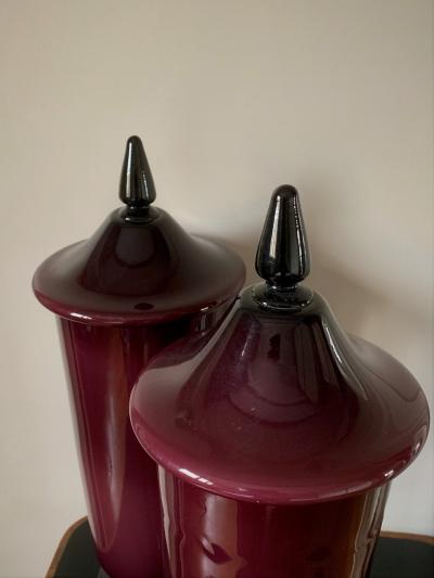Pair of Murano Vases Urns