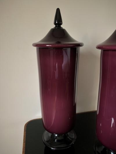 Pair of Murano Vases Urns
