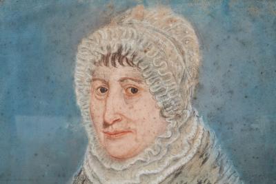 Pair of Naive English Portraits c 1830