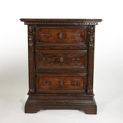 Pair of Narrow 18th Century Italian Walnut Buffets Italy circa 1780
