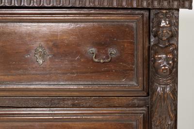 Pair of Narrow 18th Century Italian Walnut Buffets Italy circa 1780