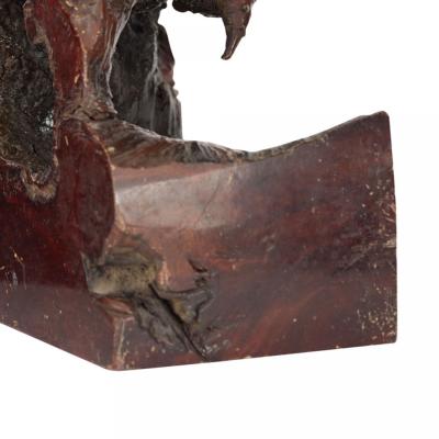 Pair of Natural Burl Wood Bookends