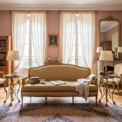 Pair of Neo Pompeian Brass and Green Marble Gueridon Side Tables