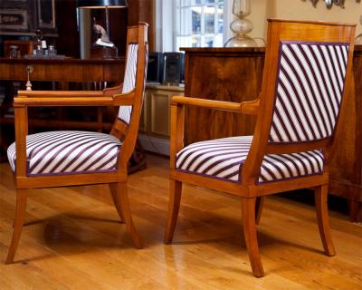 Pair of Neoclassic Fauteuils