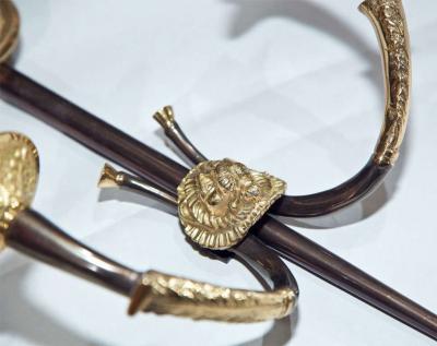 Pair of Neoclassical Arrow Sconces