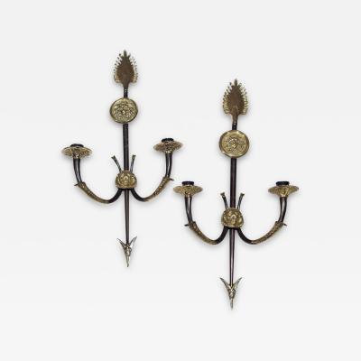 Pair of Neoclassical Arrow Sconces