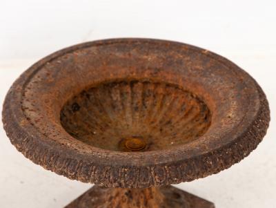 Pair of Neoclassical Cast Iron Urns French early 20th C 