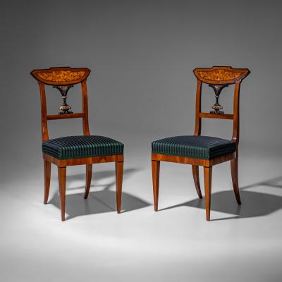 Pair of Neoclassical Chairs Southern Germany circa 1815