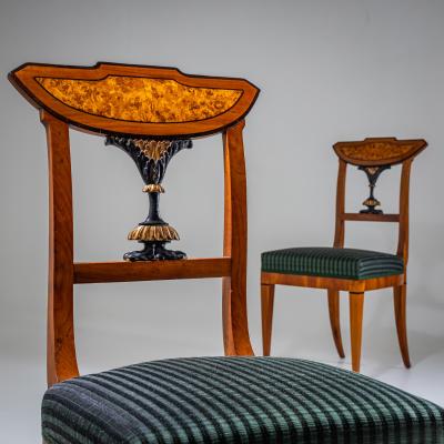Pair of Neoclassical Chairs Southern Germany circa 1815