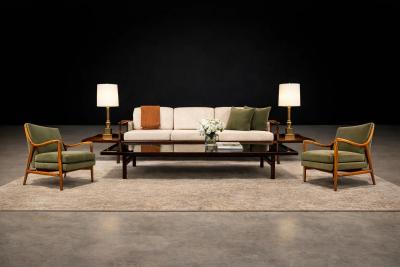 Pair of Neoclassical Revival Bronze Table Lamps with Sculptural Classical Bases