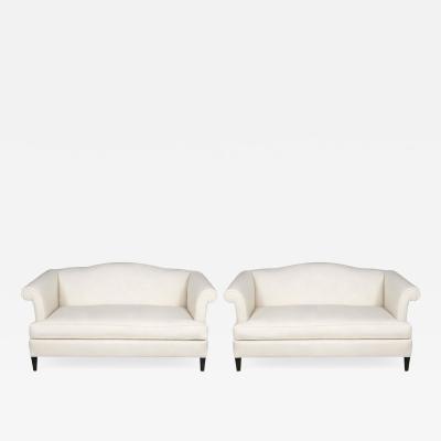 Pair of Neoclassical Style Loveseats