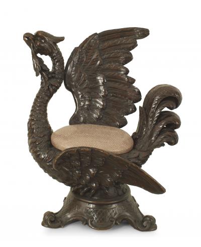 Pair of Northern Italian Renaissance Griffin Side Chairs