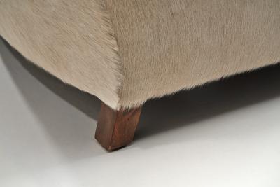 Pair of Norwegian Armchairs in Cowhide Norway ca 1930s