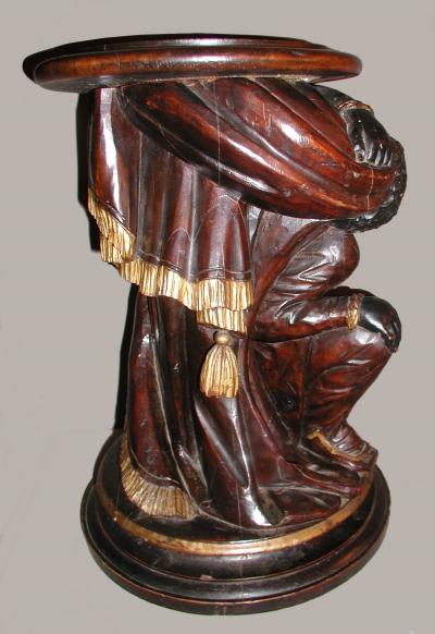 Pair of Nubian plant stands or stools XIXth century