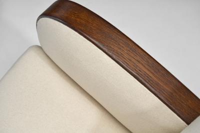 Pair of Oak Art Deco Armchairs Europe ca 1930s