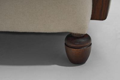 Pair of Oak Art Deco Armchairs Europe ca 1930s