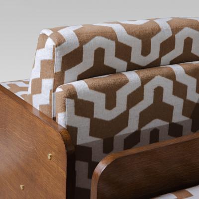 Pair of Oak Italian Armchairs