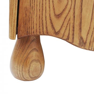 Pair of Oak Wood Sideboards with Travertine Top Italian Contemporary Design