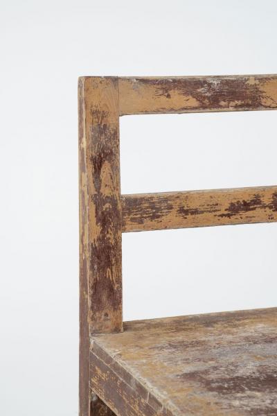 Pair of Ocher and Oxblood Red Painted Vernacular Swedish Chairs