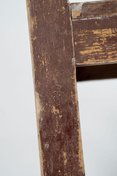 Pair of Ocher and Oxblood Red Painted Vernacular Swedish Chairs