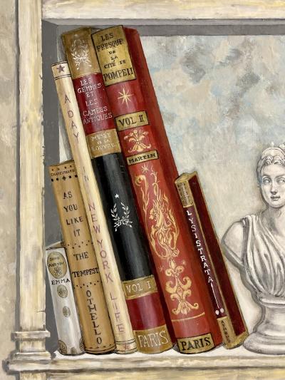 Pair of Oil on Canvas Standing Wall Decoration Gustavian Italian Style
